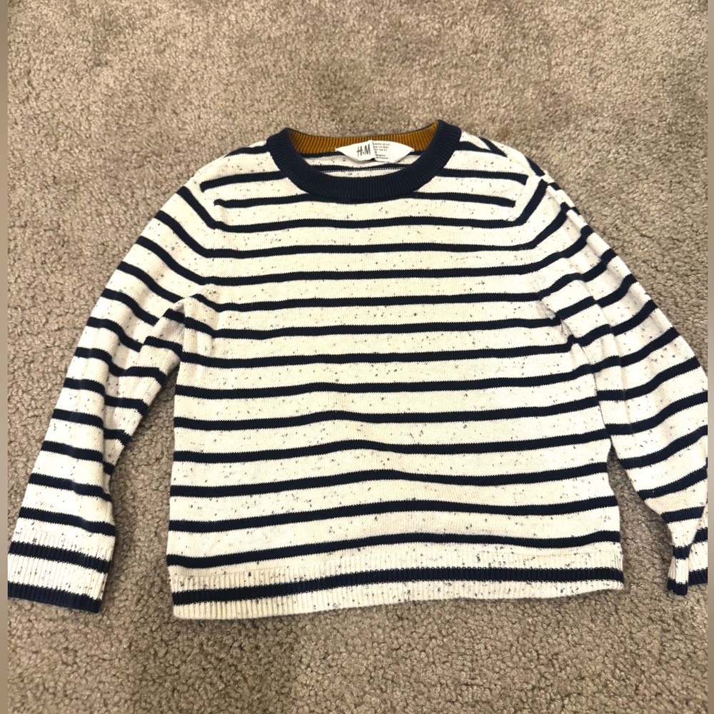 H&M Boys Striped Sweater Size 2–4 Years